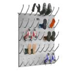 Apavu žāvētājs ar metāla rāmi, 4-21 apavu pāriem, ar apsildāmiem rokturiem un ventilāciju, pelēkā krāsā.