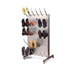 Apavu žāvētājs ar metāla rāmi, 4-21 apavu pāriem, ar apsildāmiem rokturiem un ventilāciju.