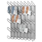 Apavu žāvētājs ar metāla rāmi, kas paredzēts 5-20 pāriem, ar izliektām turētājām un modernu dizainu.