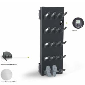 Apavu žāvētājs TANTUM Boot, melnā krāsā, ar 10 plauktiem un digitālo vadību, paredzēts 5-40 pāriem.