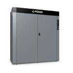 PODAB ProLine FC 20, pelēks apģērbu žāvēšanas skapis ar divām durvīm un melnu augšējo daļu.