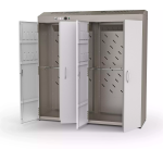 Žāvēšanas skapis WINTERSTEIGER Team 40 ar divām durvīm, pelēkā krāsā, iekštelpu žāvēšanai, ar plauktiem.